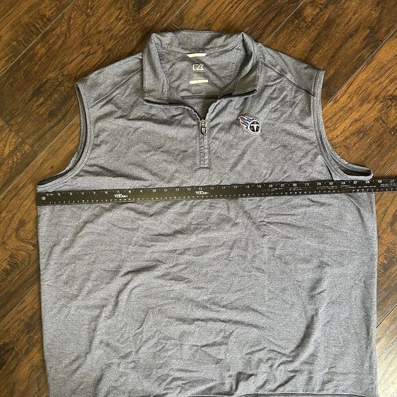 Cutter & buck Tennessee Titan Men’s Quarter Zip Vest Dry Tec 50+ UPF 3XT NFL - Picture 5 of 8